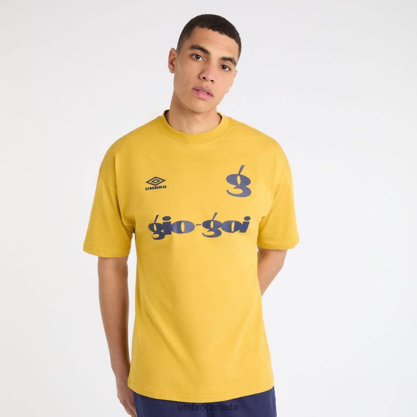Spicy Mustard/Patriot Blue Clothing Gio Goi Logo Tee Men Umbro 262Z863