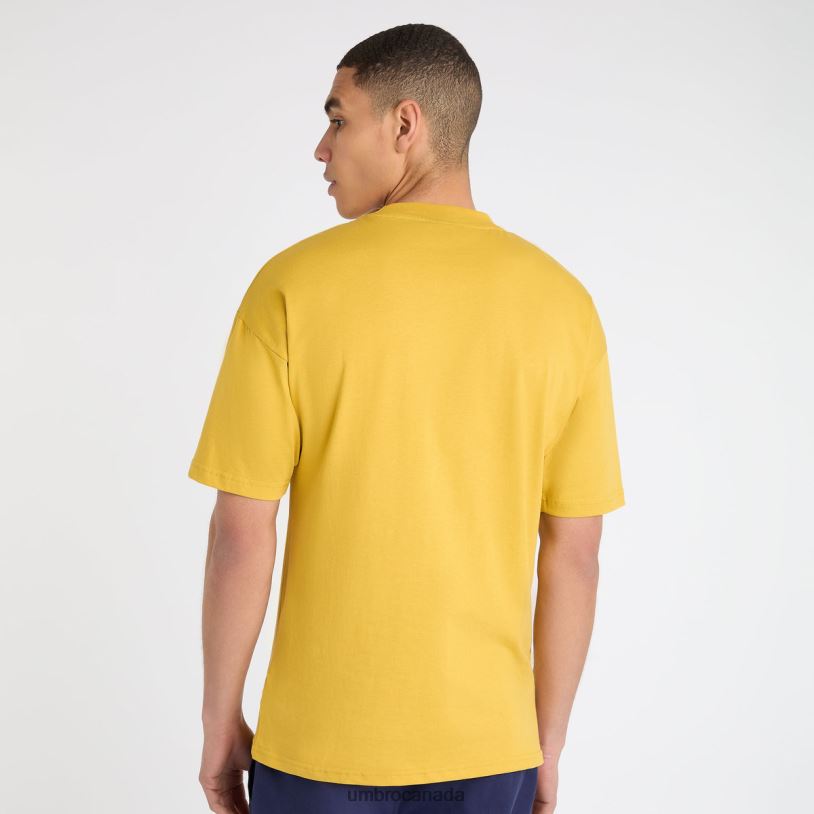 Spicy Mustard/Patriot Blue Clothing Gio Goi Logo Tee Men Umbro 262Z863
