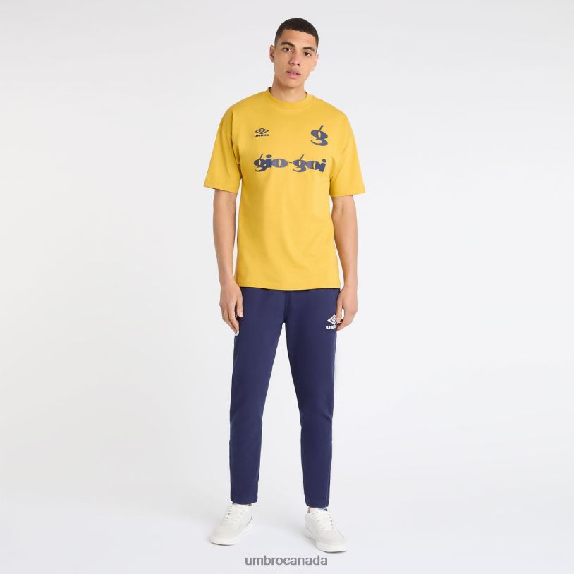 Spicy Mustard/Patriot Blue Clothing Gio Goi Logo Tee Men Umbro 262Z863