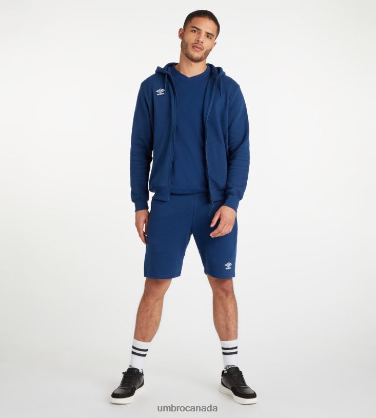 TW Navy/White Clothing Club Leisure Crew Tee Men Umbro 262Z852