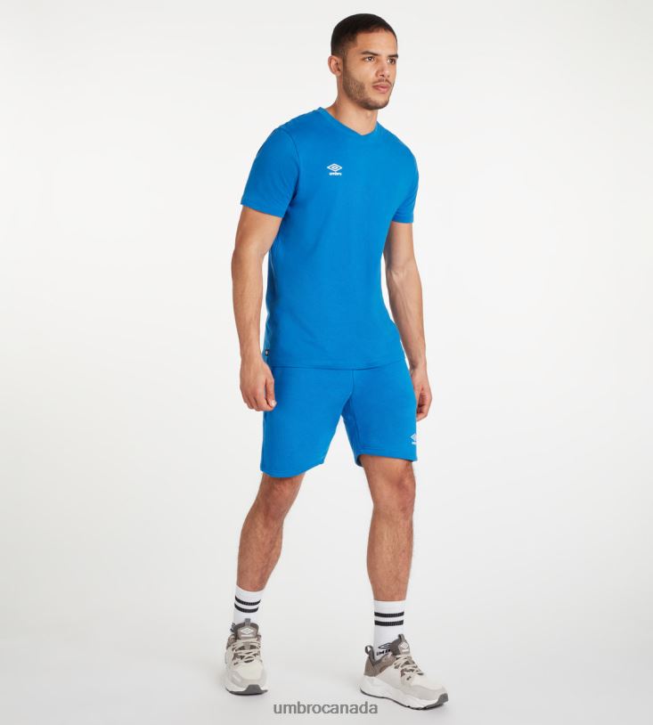 TW Royal/White Clothing Club Leisure Crew Tee Men Umbro 262Z853