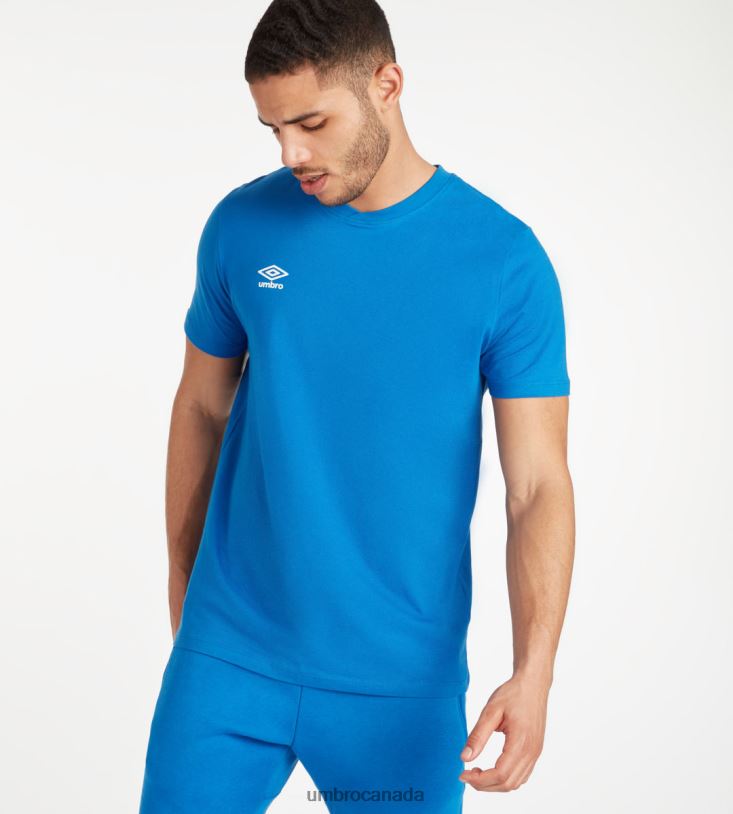 TW Royal/White Clothing Club Leisure Crew Tee Men Umbro 262Z853