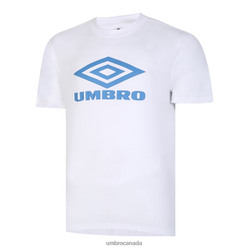 White/Vallarta Blue Clothing Diamond Logo Tee Men Umbro 262Z869
