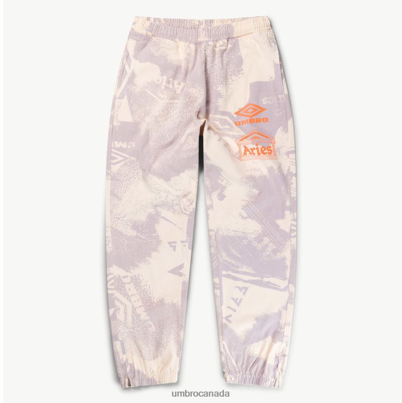 Lilac/Cream/Black Clothing Aries Pro 64 Cotton Drill Pants Men Umbro 262Z8192