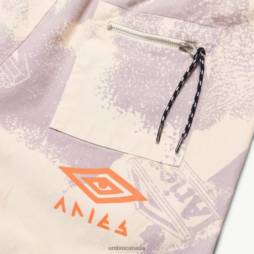 Lilac/Cream/Black Clothing Aries Pro 64 Cotton Drill Pants Men Umbro 262Z8192