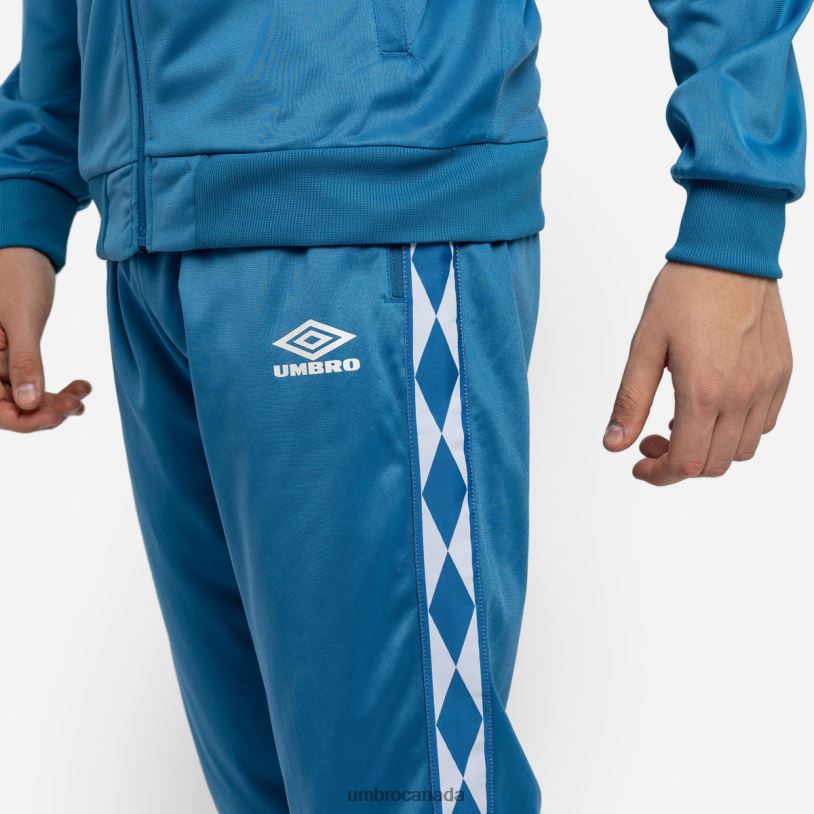 Vallarta Blue/White Clothing Diamond Taped Tricot Pant Men Umbro 262Z8180