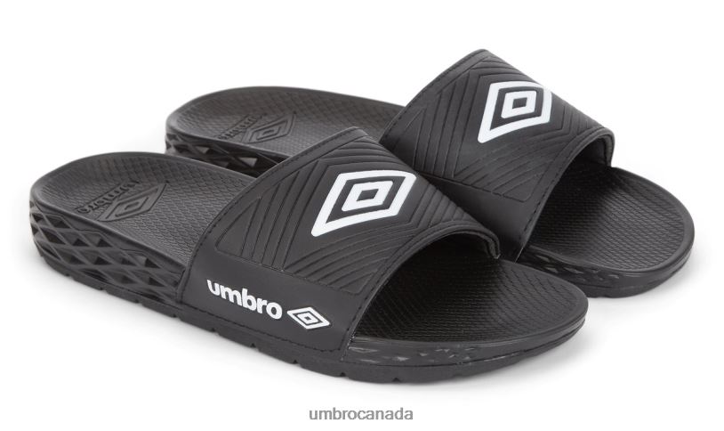Black/White Footwear Equipe Recovery Slides Men Umbro 262Z8339