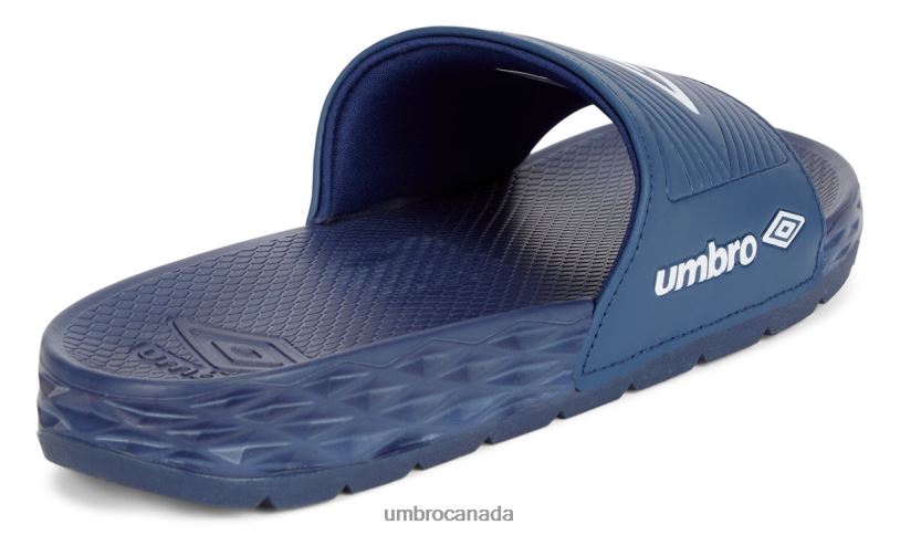 TW Navy/White Footwear Equipe Recovery Slides Men Umbro 262Z8338