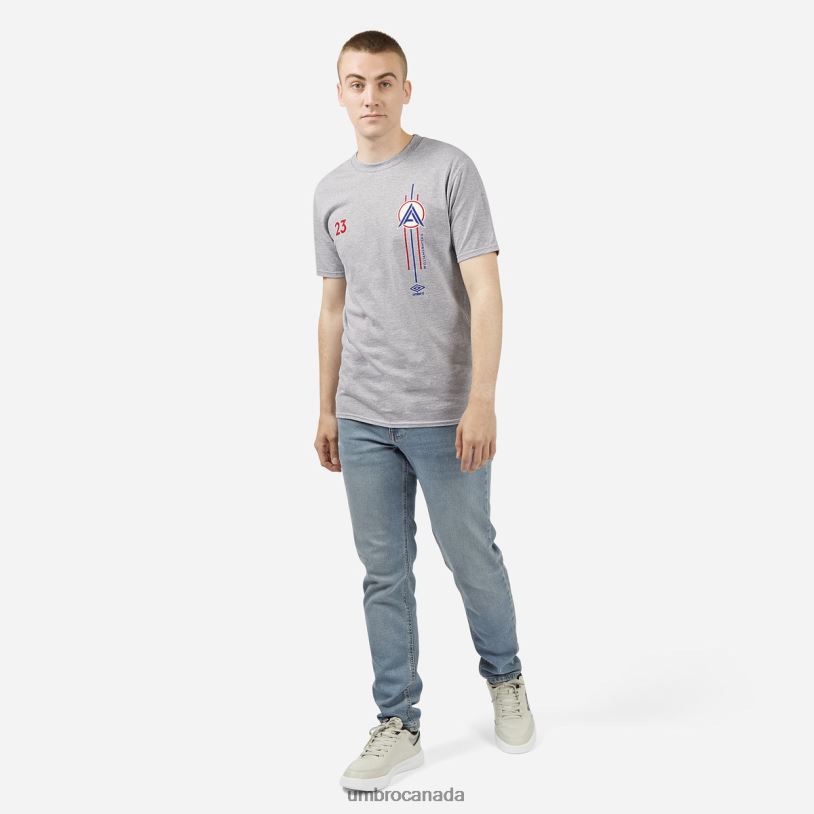 Grey Marl Sports Alex Albon - Double Chest Call Out - Williams Racing Tee Unisex Umbro 262Z8387