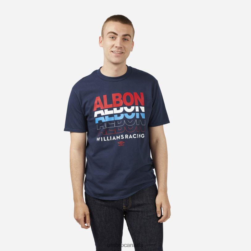 Navy Sports Alex Albon - Know MY Name - Williams Racing Tee Unisex Umbro 262Z8388