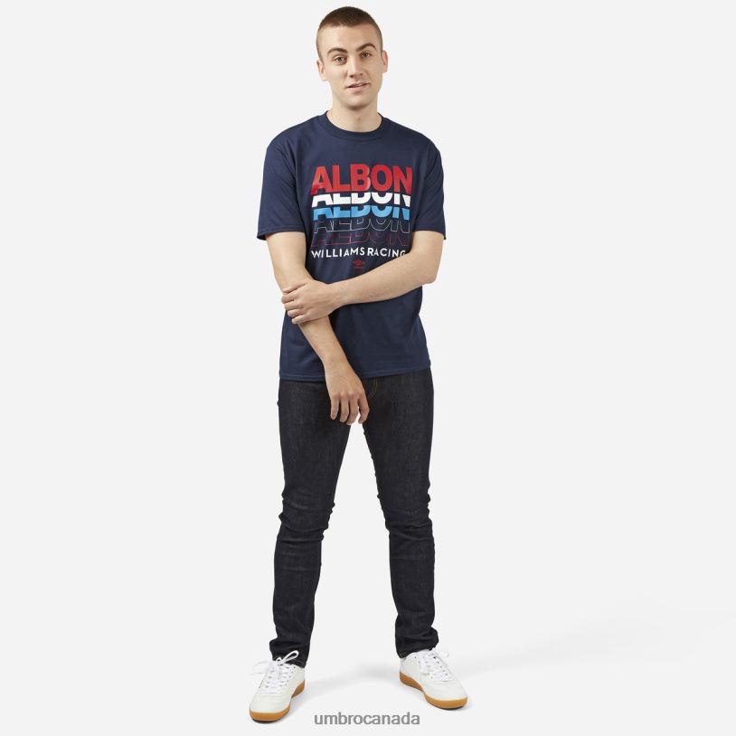 Navy Sports Alex Albon - Know MY Name - Williams Racing Tee Unisex Umbro 262Z8388