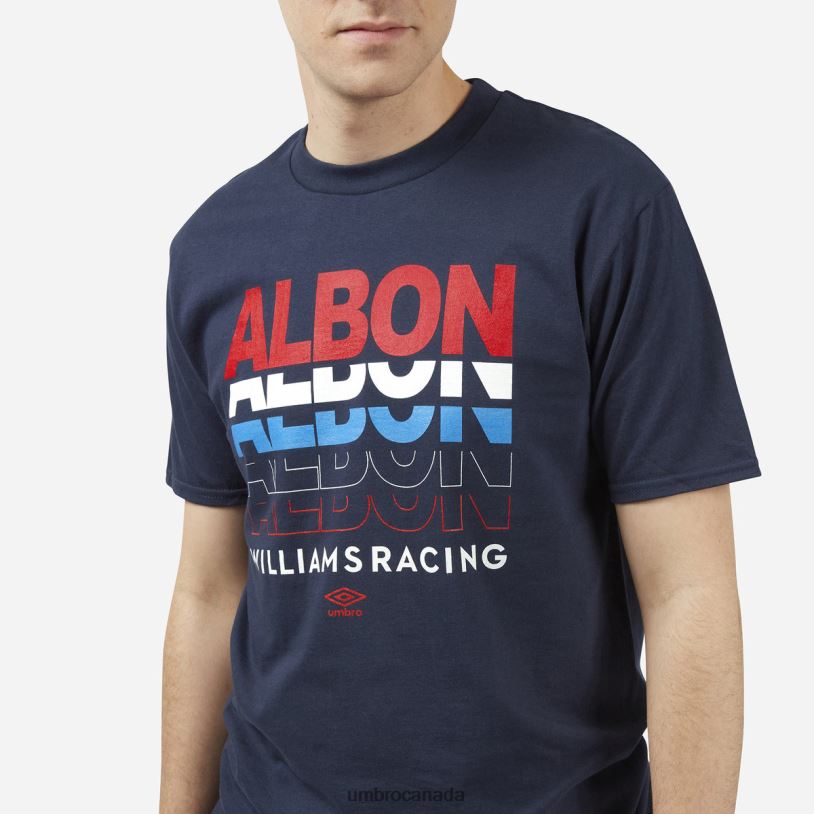 Navy Sports Alex Albon - Know MY Name - Williams Racing Tee Unisex Umbro 262Z8388