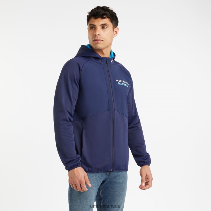 Peacoat/Diva Blue Sports Williams Off Track Hooded Jacket Unisex Umbro 262Z8383