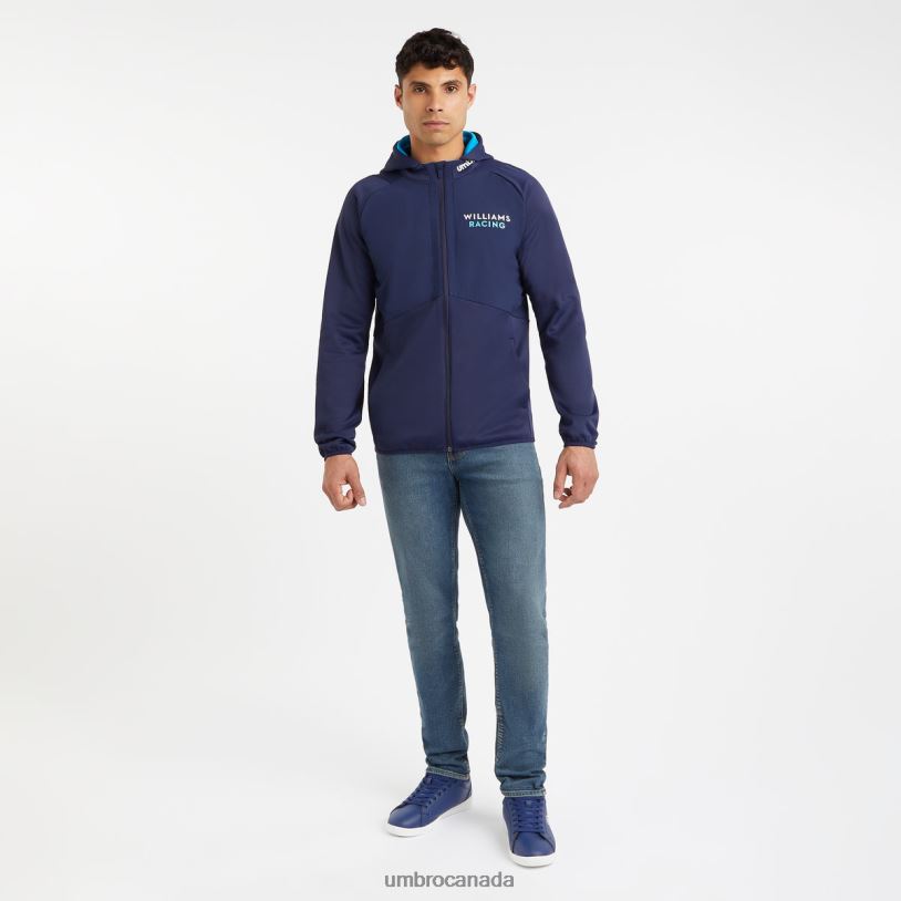 Peacoat/Diva Blue Sports Williams Off Track Hooded Jacket Unisex Umbro 262Z8383