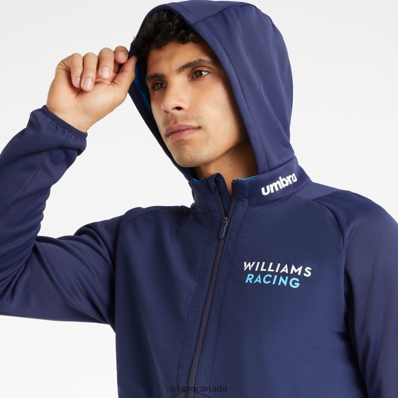 Peacoat/Diva Blue Sports Williams Off Track Hooded Jacket Unisex Umbro 262Z8383