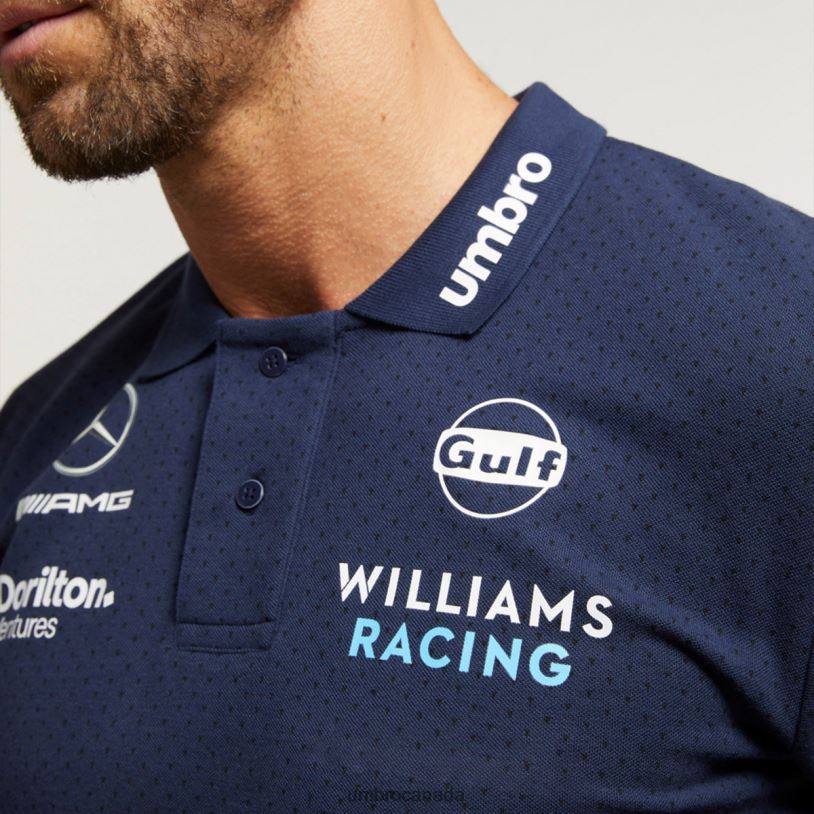 Peacoat Sports Williams Racing \'23 CVC Media Polo Unisex Umbro 262Z8370