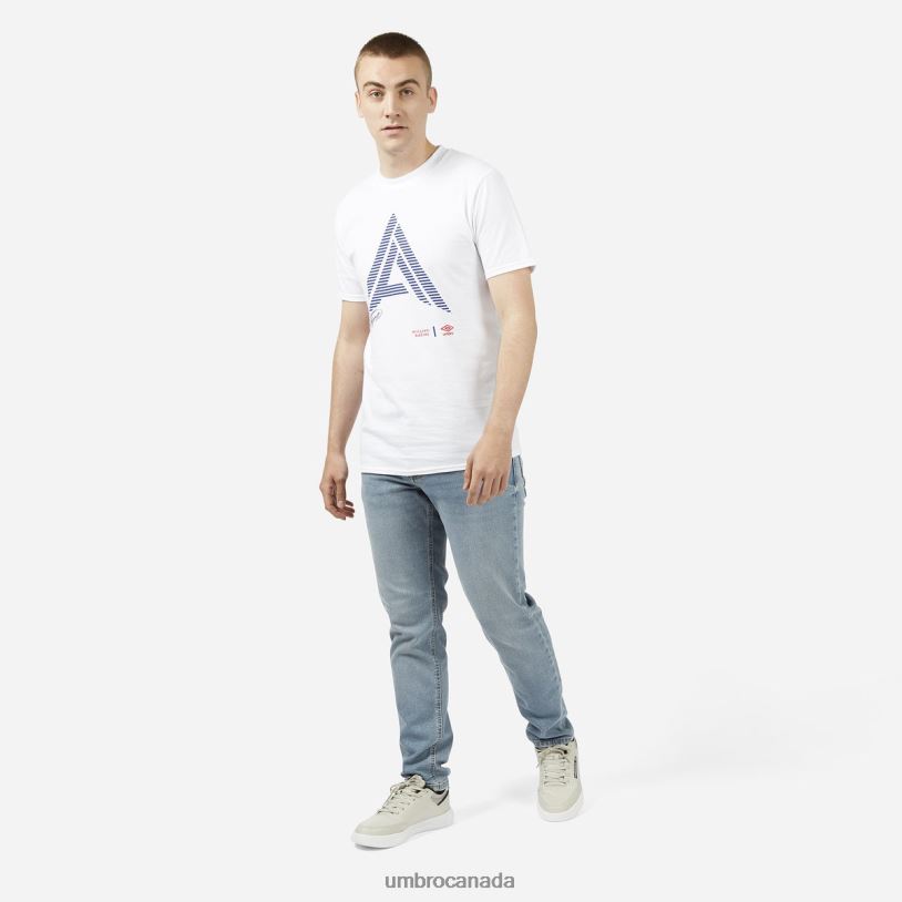 White Sports Alex Albon - Thai Knockout Striped - Williams Racing Tee Unisex Umbro 262Z8386