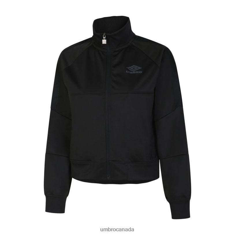 Black Clothing Diamond Taped Tricot Panel Jacket Women Umbro 262Z8515