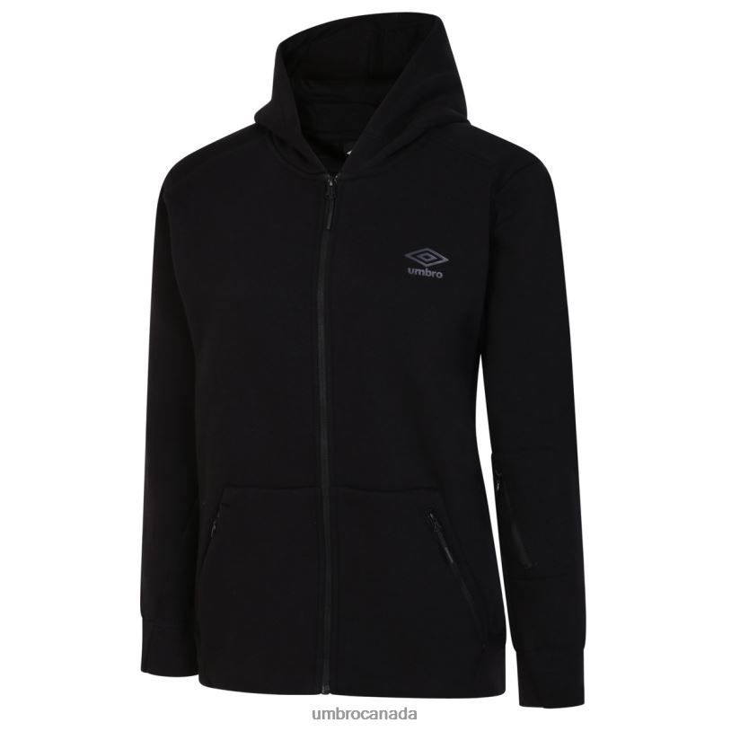 Black Clothing Pro Fleece Elite Hooded Jacket Women Umbro 262Z8519