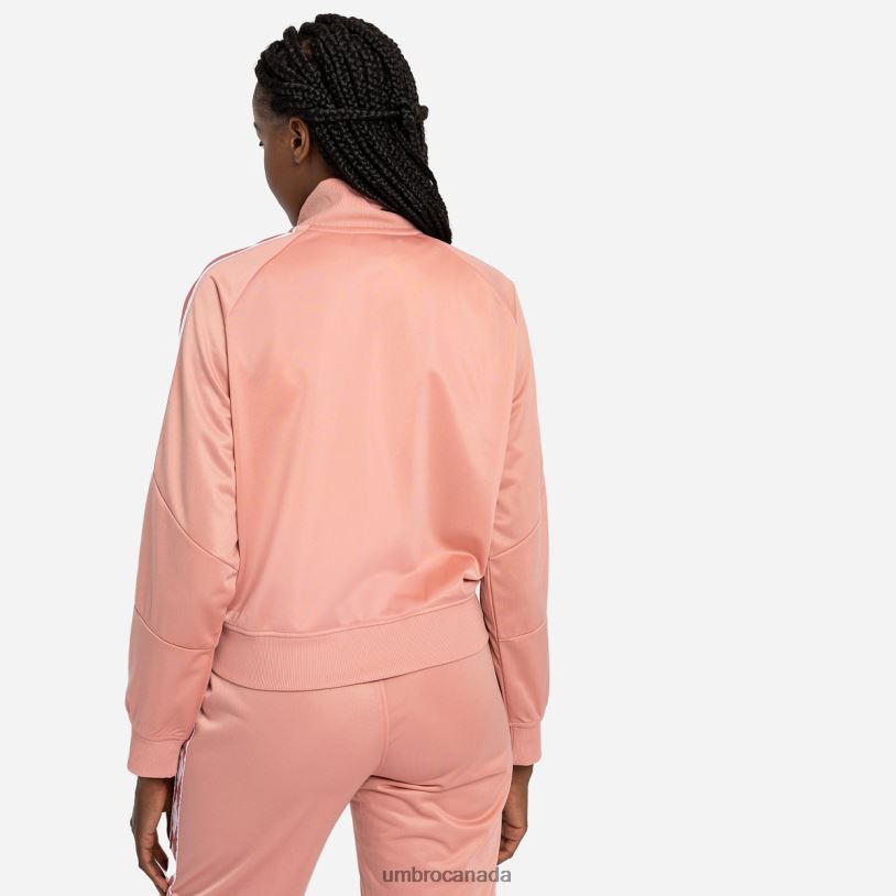 Rosette/White Clothing Diamond Taped Tricot Panel Jacket Women Umbro 262Z8516