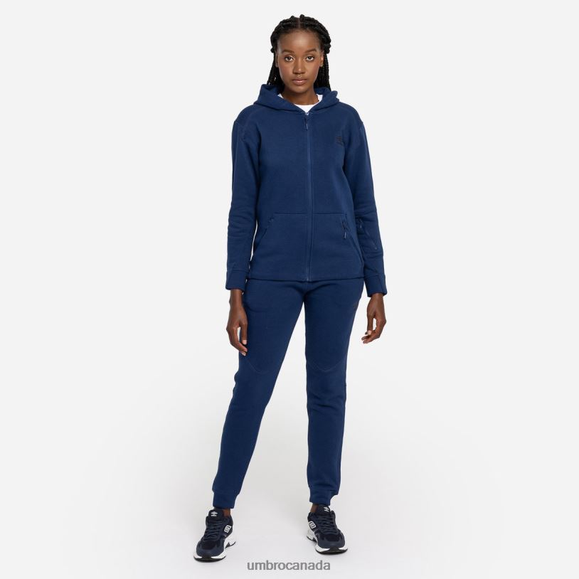 TW Navy Clothing Pro Fleece Elite Hooded Jacket Women Umbro 262Z8518
