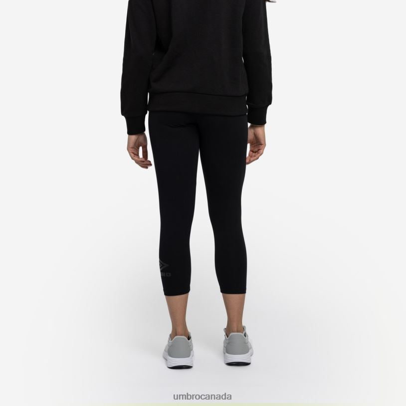 Black Clothing Diamond Style 3/4 Leggings Women Umbro 262Z8480