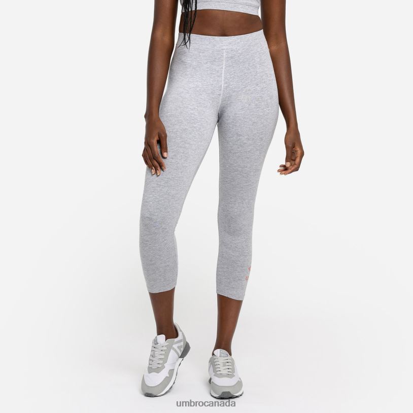 Grey Marl/Rosette Clothing Diamond Style 3/4 Leggings Women Umbro 262Z8481