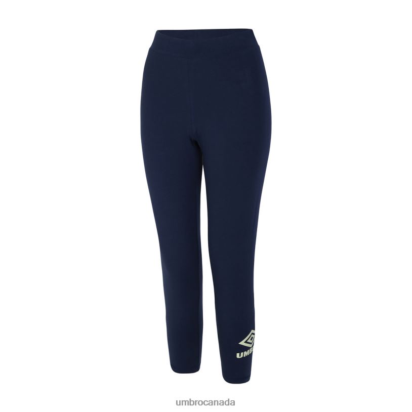 Indigo Mood/Seafoam Clothing Diamond Style 3/4 Leggings Women Umbro 262Z8479