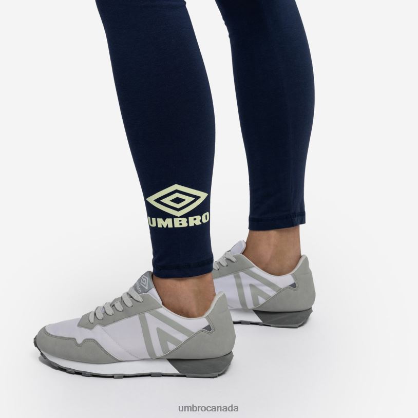 Indigo Mood/Seafoam Clothing Diamond Style Cotton Leggings Women Umbro 262Z8473