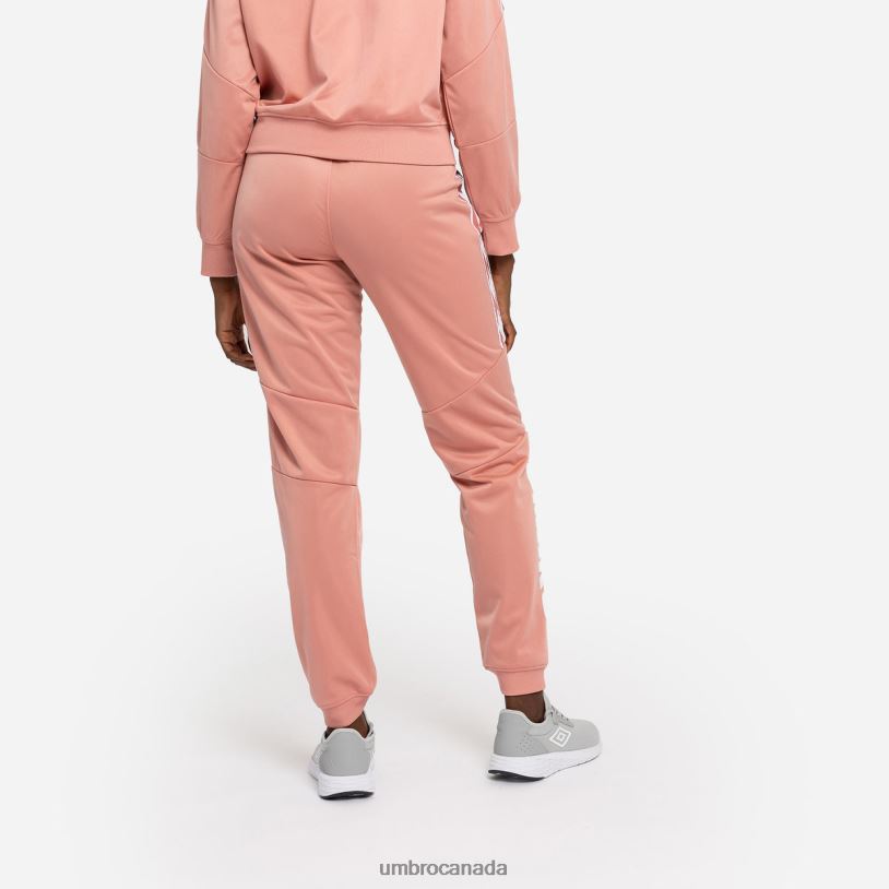 Rosette/White Clothing Diamond Taped Tricot Pant Women Umbro 262Z8484