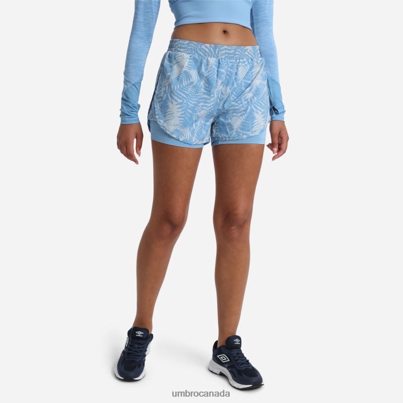 Allure/Silver Gray Clothing Pro Training Printed Hybrid Short Women Umbro 262Z8494