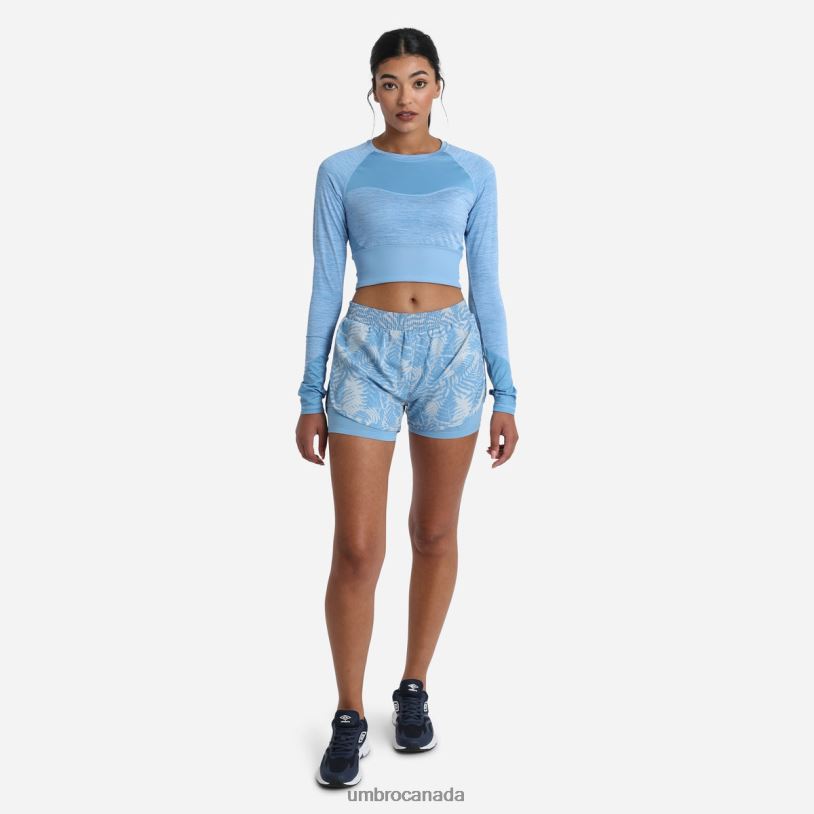 Allure/Silver Gray Clothing Pro Training Printed Hybrid Short Women Umbro 262Z8494