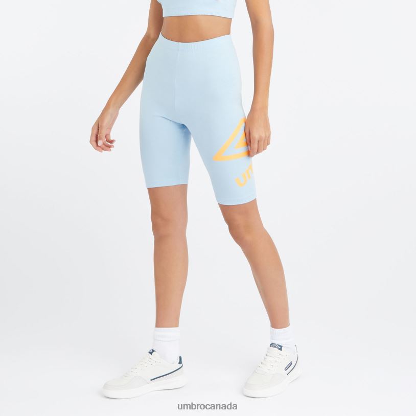 Angel Falls/Blazing Orange Clothing Core Large Logo Cycling Shorts Women Umbro 262Z8493