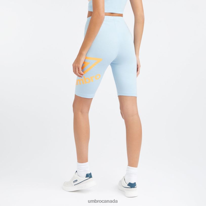 Angel Falls/Blazing Orange Clothing Core Large Logo Cycling Shorts Women Umbro 262Z8493