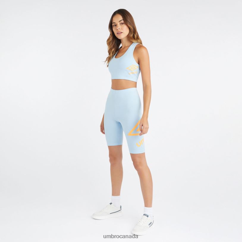 Angel Falls/Blazing Orange Clothing Core Large Logo Cycling Shorts Women Umbro 262Z8493