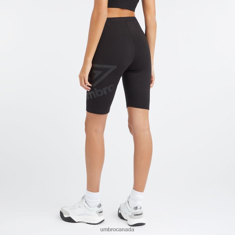 Black Clothing Core Large Logo Cycling Shorts Women Umbro 262Z8492