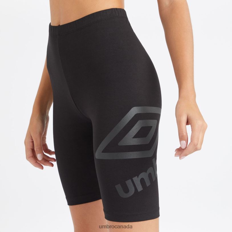 Black Clothing Core Large Logo Cycling Shorts Women Umbro 262Z8492