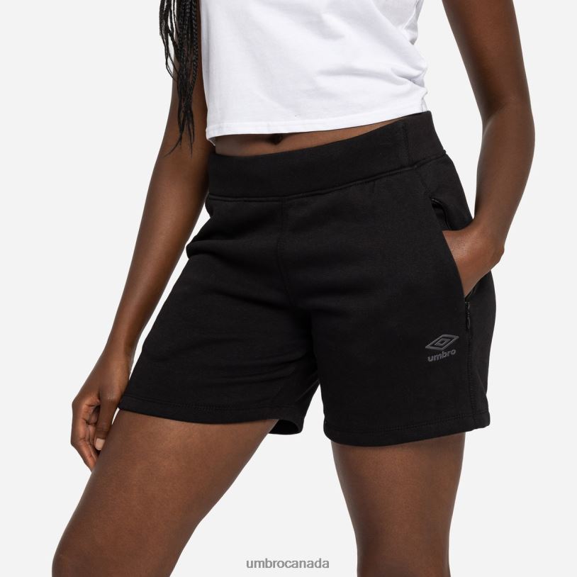 Black Clothing Pro Fleece Elite Short Women Umbro 262Z8510