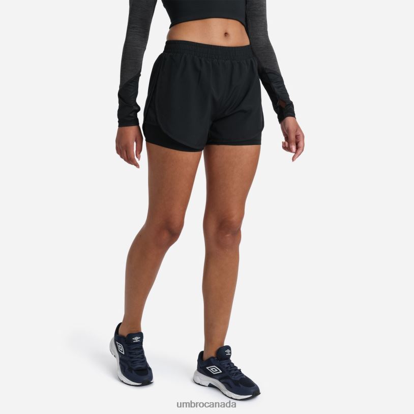 Black Clothing Pro Training Printed Hybrid Short Women Umbro 262Z8495