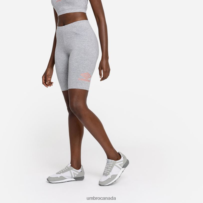 Grey Marl/Rosette Clothing Diamond Cycling Shorts Women Umbro 262Z8507