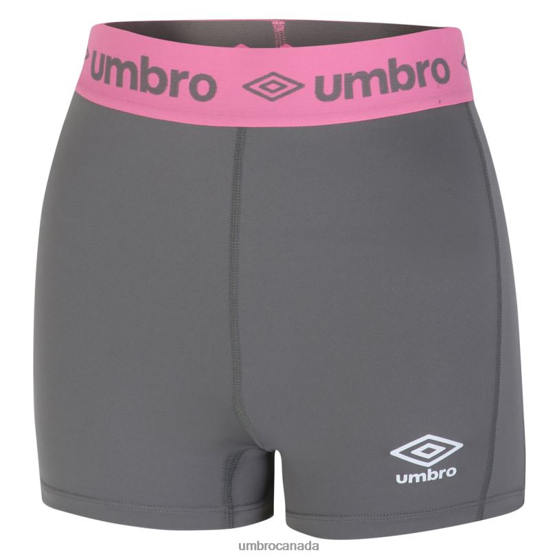 Grey/Pink Clothing Active Performance Cycle Shorts Women Umbro 262Z8512