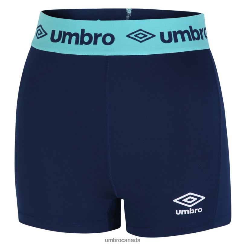 Navy/Cyan Clothing Active Performance Cycle Shorts Women Umbro 262Z8511