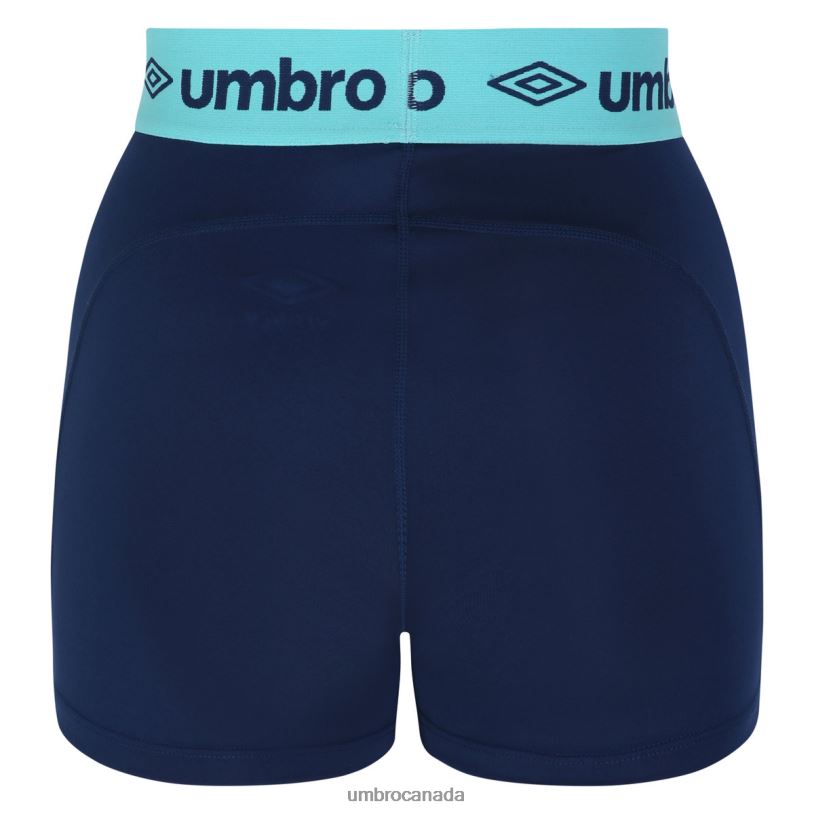 Navy/Cyan Clothing Active Performance Cycle Shorts Women Umbro 262Z8511