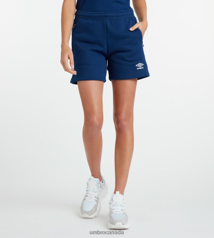TW Navy/White Clothing Club Leisure Jog Short Women Umbro 262Z8502
