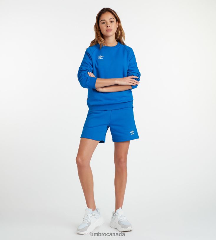 TW Royal/White Clothing Club Leisure Jog Short Women Umbro 262Z8499