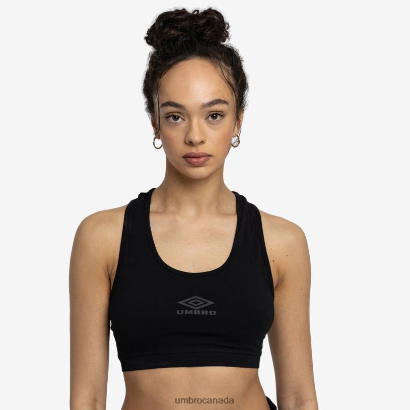 Black Clothing Diamond Sports Bra Women Umbro 262Z8527