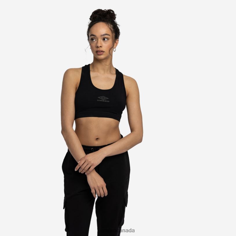 Black Clothing Diamond Sports Bra Women Umbro 262Z8527