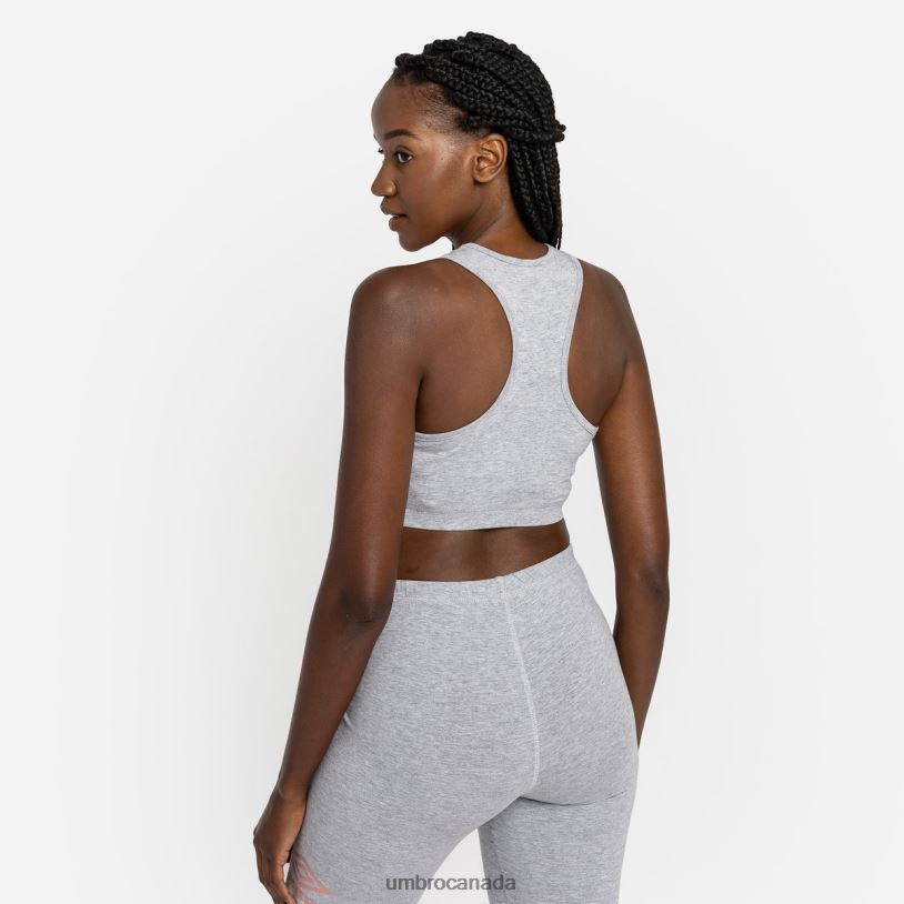 Grey Marl/Rosette Clothing Diamond Sports Bra Women Umbro 262Z8528
