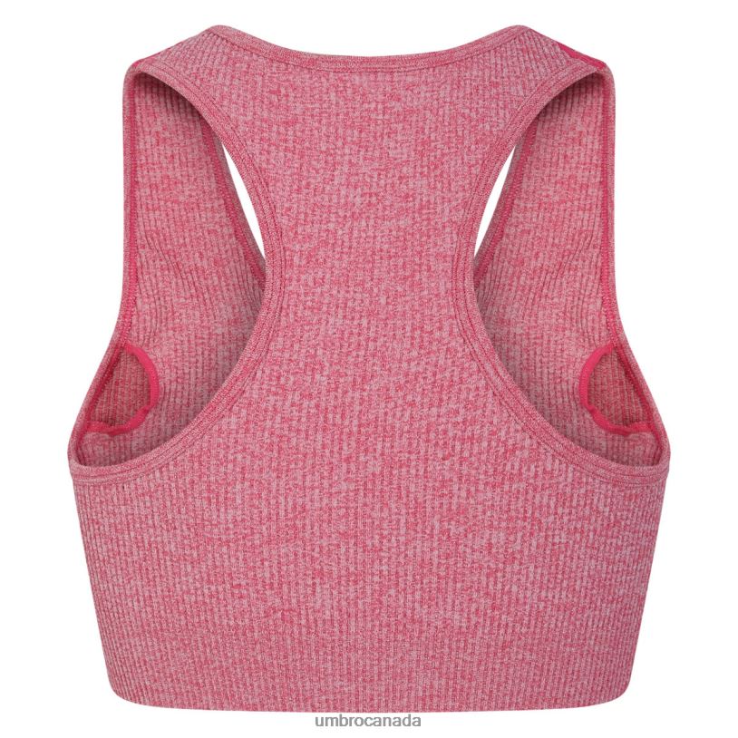 Pink Marl Clothing Seamless Ribbed Bralet Women Umbro 262Z8532