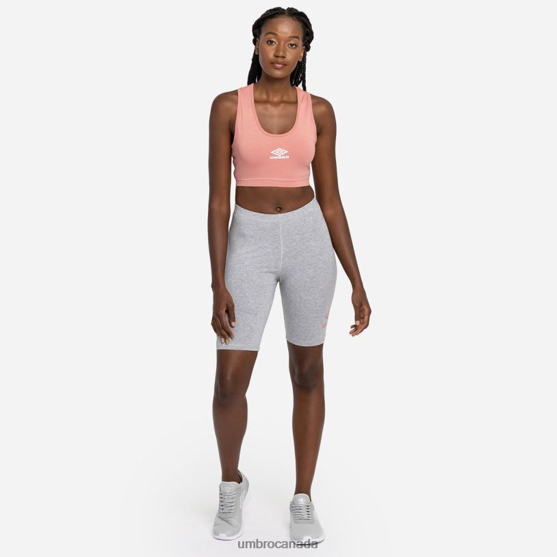 Rosette/White Clothing Diamond Sports Bra Women Umbro 262Z8530